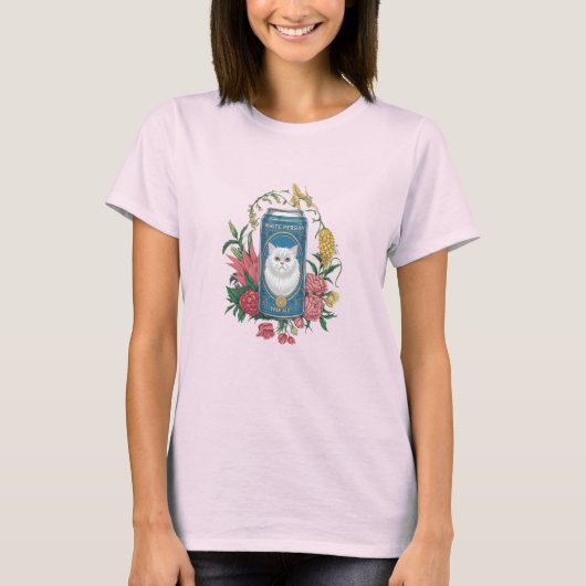 Weiße Perserkatzenbiere T-Shirt (Vorderseite)