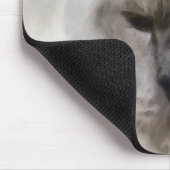 Weiße persische Katze in Wasserfarbe Mousepad (Ecke)