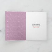 Weiße Persische Katze mit Gänsekarte Karte (Innenseite)