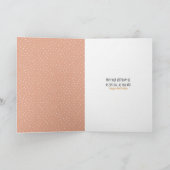 Weiße Persische Katze mit Gänsekarte Karte (Innenseite)