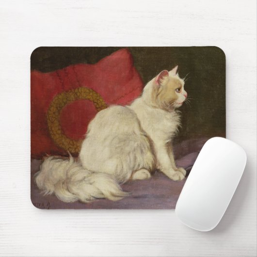Weiße persische Katze Mousepad (Mit Mouse)