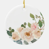 Weiße Personalisierte Godeltern Weihnachtsschmuck (Hinten)