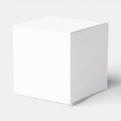 Weiße Personalisierte Monogramm und Name Geschenkschachtel (Rückseite)