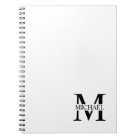 Weiße Personalisierte Monogramm und Name
