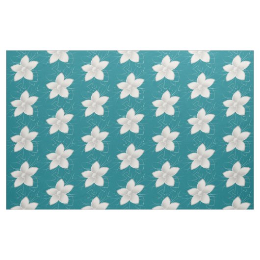Weiße Petalen Stoff (Fat Quarter (45,7 x 55,9 cm))