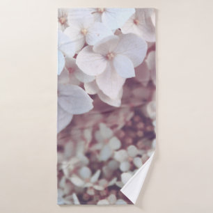 WEISSE PETALISCHE BLUME BADEHANDTUCH