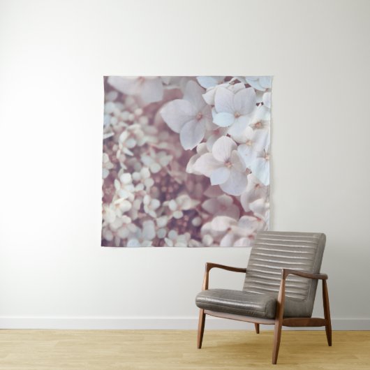 WEISSE PETALISCHE BLUME WANDTEPPICH (Beispiel (Horizontal))