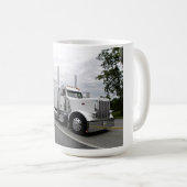 Weiße Peterbilt 379 Tasse (VorderseiteRechts)
