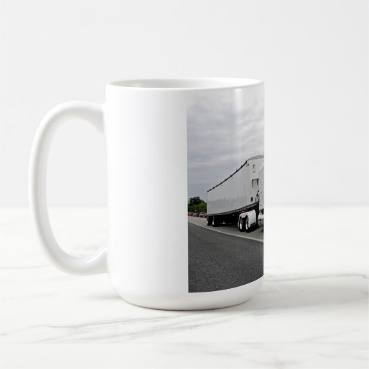 Weiße Peterbilt 379 Tasse (Links)
