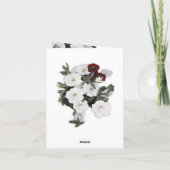 Weiße Petunia Einladung (Rückseite)
