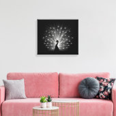 Weiße Pfaue Leinwanddruck (Insitu (Wohnzimmer))