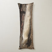 Weiße Pfaue Seitenschläferkissen (Rückseite (Vertikal))