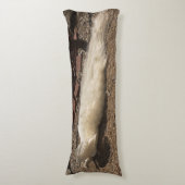 Weiße Pfaue Seitenschläferkissen (Vorderseite Vertikal)