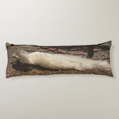 Weiße Pfaue Seitenschläferkissen (Rückseite)