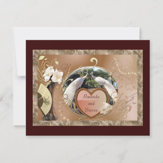 Weiße Pfauenhochzeit (Vorderseite)