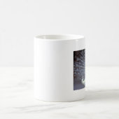 Weiße Pfaus Kaffeetasse (Mittel)