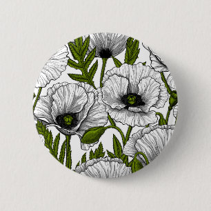 Weiße Pfeffer auf Weiß Button