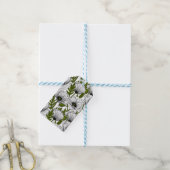 Weiße Pfeffer auf Weiß Geschenkanhänger (Mit Garn)