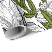 Weiße Pfeffer auf Weiß Geschenkpapier (Rolleneckpunkt)