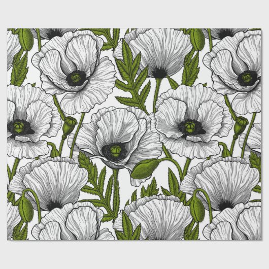 Weiße Pfeffer auf Weiß Geschenkpapier (Flach)