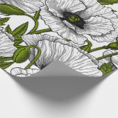 Weiße Pfeffer auf Weiß Geschenkpapier (Ecke)