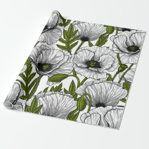 Weiße Pfeffer auf Weiß Geschenkpapier