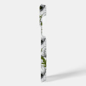 Weiße Pfeffer auf Weiß iPhone Hülle (Linke Seite)