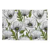 Weiße Pfeffer auf Weiß Kissenbezug (Rückseite-Links)