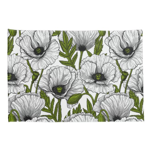 Weiße Pfeffer auf Weiß Kissenbezug (Rückseite-Rechts)