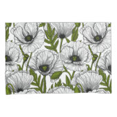 Weiße Pfeffer auf Weiß Kissenbezug (Vorderseite-Rechts)