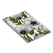 Weiße Pfeffer auf Weiß Notizblock (Rechte Seite)