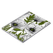 Weiße Pfeffer auf Weiß Notizblock (Linke Seite)