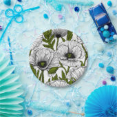 Weiße Pfeffer auf Weiß Pappteller (Party)