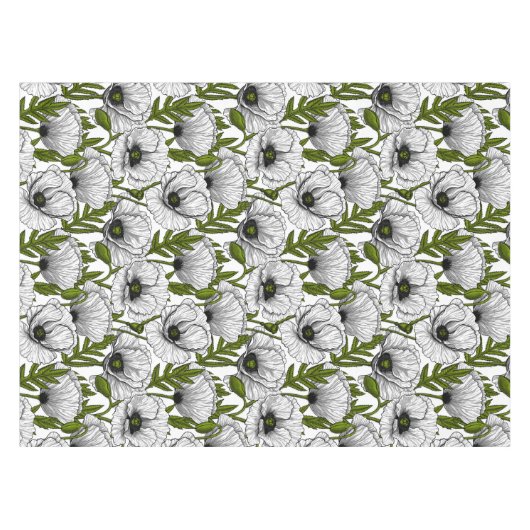 Weiße Pfeffer auf Weiß Tischdecke (Vorderseite (Horizontal))