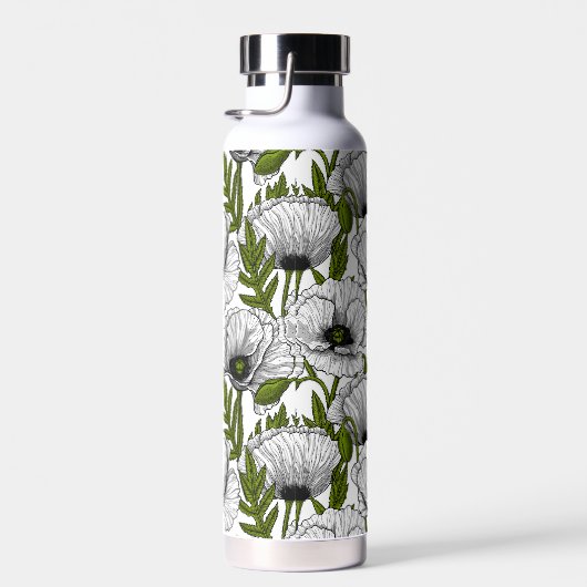 Weiße Pfeffer auf Weiß Trinkflasche (Rechts)