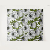 Weiße Pfeffer auf Weiß Wandteppich (Vorderseite (Horizontal))