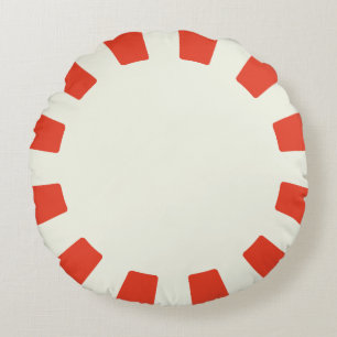 Weiße Pfefferminze Rundes Kissen