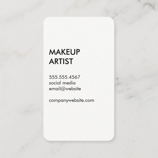 Weiße Pfeile Visitenkarte (Rückseite)