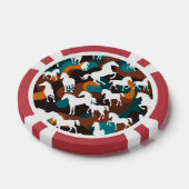 Weiße Pferde Abstrakt Pokerchips (Einzeln)