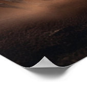 weiße Pferde bei Sonnenuntergang Poster (Ecke)