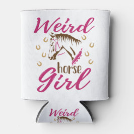 Weiße Pferde Dosenkühler