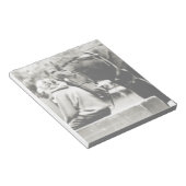 Weiße Pferde Notizblock (angewinkelt)