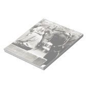 Weiße Pferde Notizblock (Rotiert)