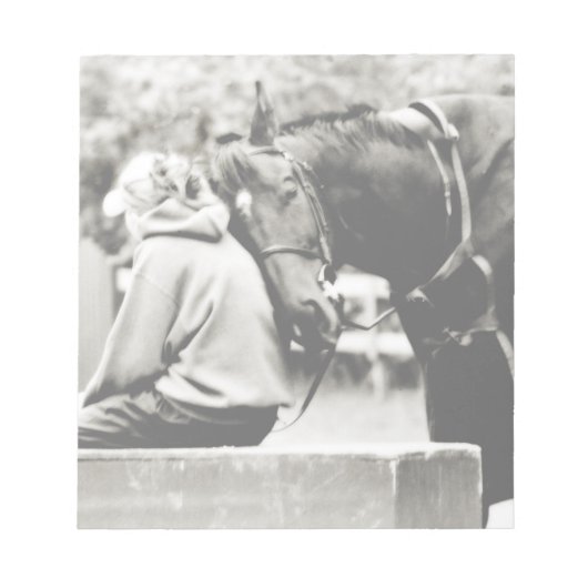 Weiße Pferde Notizblock (Vorderseite)