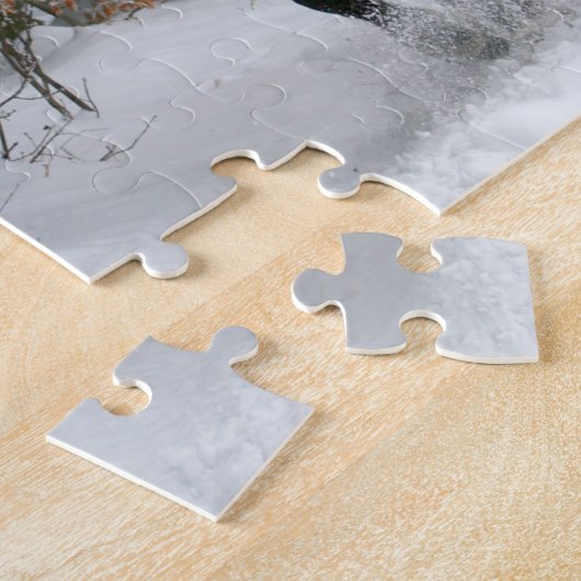 Weiße Pferde Puzzle (Seite)