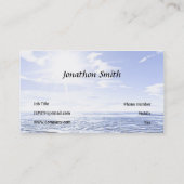 Weiße Pferde Visitenkarte (Rückseite)