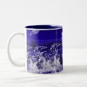 Weiße Pferde Zweifarbige Tasse (Links)