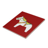 Weiße Pferdefliese Fliese (Seite)