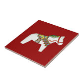 Weiße Pferdefliese Fliese (Seite)