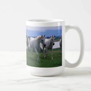 Weiße Pferdekaffee-Tasse Kaffeetasse